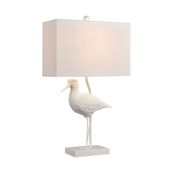 Wade Matte White One-Light Table Lamp, image 1