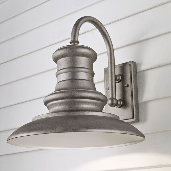 Redding Station Tarnished Silver 15-Inch LED Outdoor Wall Sconce, image 2