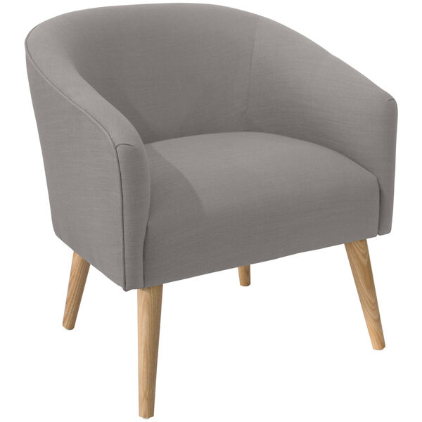 Linen Gray 31-Inch Deco Chair, image 1