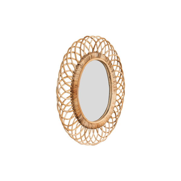 Woven Roots Oval Bamboo Wall Mirror, image 3