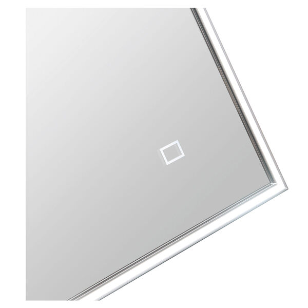 22-Inch x 30-Inch LED Wall Mirror with Stainless Steel Frame, image 3