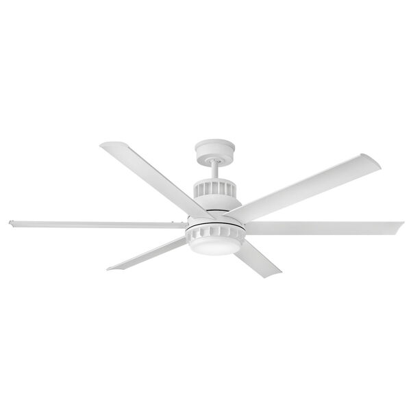 Draftsman Matte White 60-Inch LED Ceiling Fan, image 3