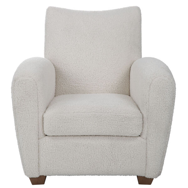 Teddy White Shearling Accent Chair, image 2