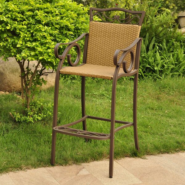 Valencia Honey Bistro Chairs, Set of Two, image 1
