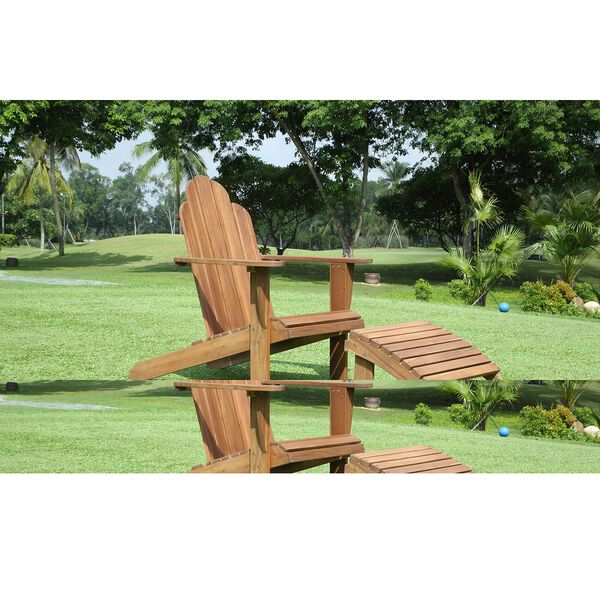 Kennedy Acorn Finish Adirondack Chair, image 3
