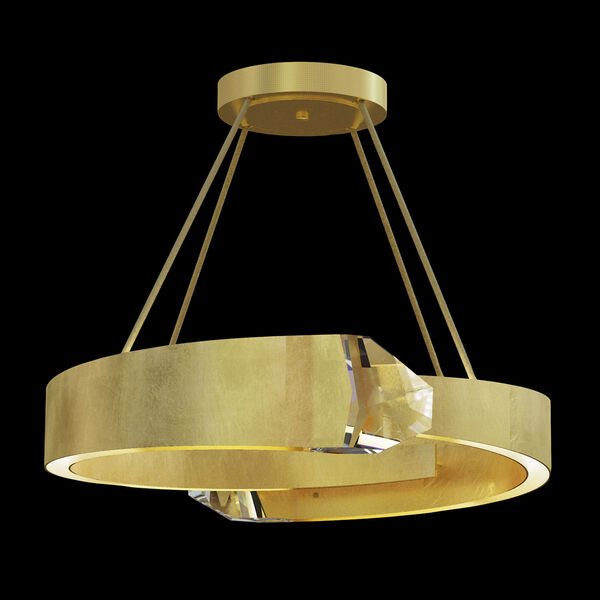 Strata Gold Two-Light LED Pendant, image 1