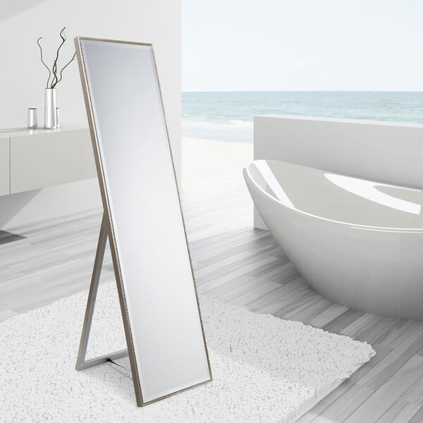 Moderno Silver 64 x 18-Inch Floor Mirror, image 6