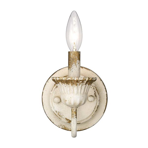 Jules Antique Ivory One-Light Wall Sconce, image 2