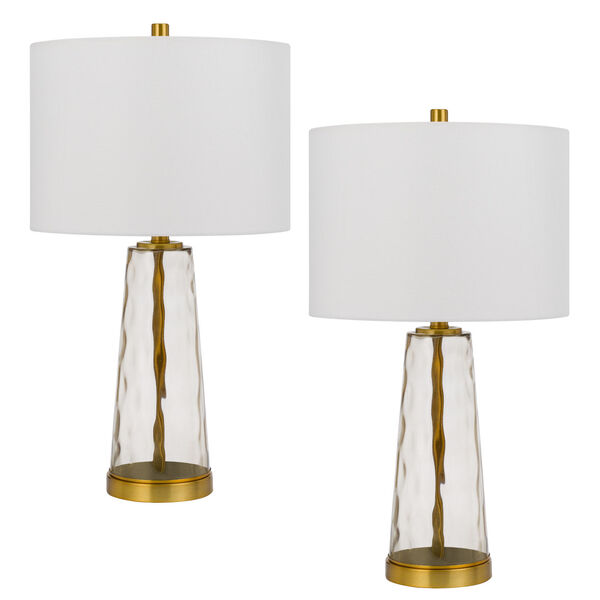 Heber Antique Brass Two-Light Table Lamp, Set of 2, image 1