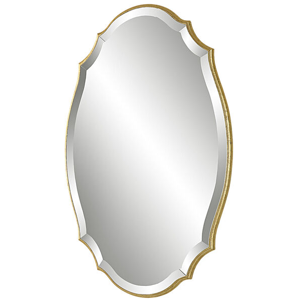 Evelyn Antique Gold Beveled Wall Mirror, image 4