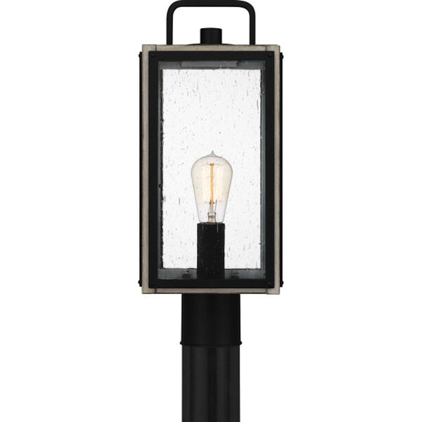 Bramshaw Matte Black One-Light Outdoor Post Lantern, image 3