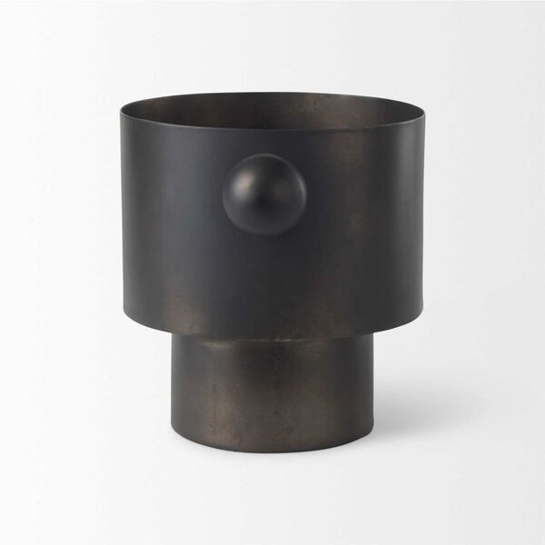 Juno Black Iron Medium Vase, image 3