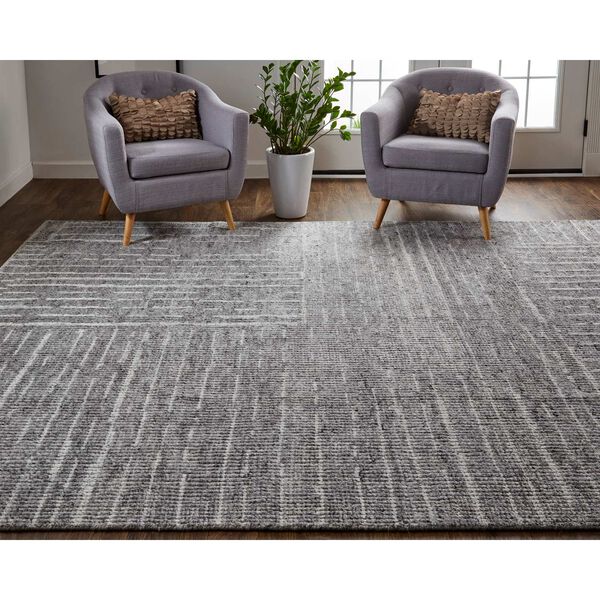 Alford Gray Silver Ivory Area Rug, image 4