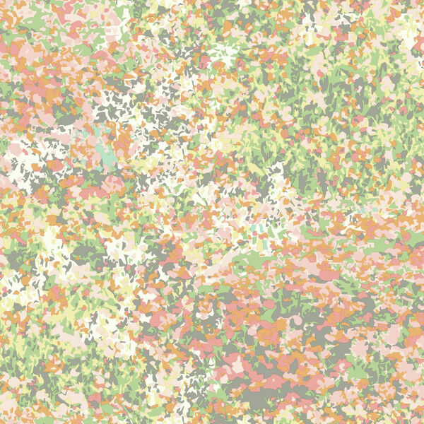 Waverly Garden Party Sherbet Wallpaper - SAMPLE SWATCH ONLY, image 1