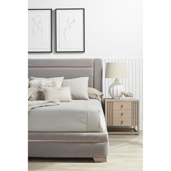 North Side Gray Upholstered Panel Bed, image 3