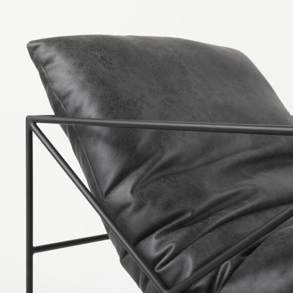 Leonidas Black Accent Chair, image 6