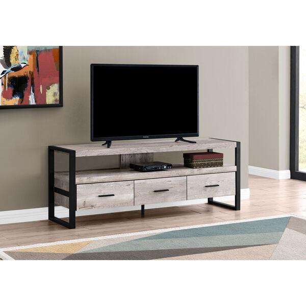Taupe 59-Inch TV Stand, image 2