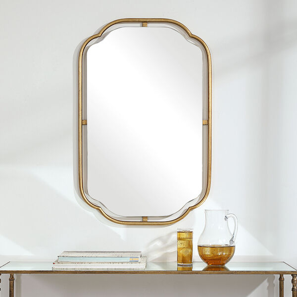 Selby Antique Gold Leaf Wall Mirror, image 3