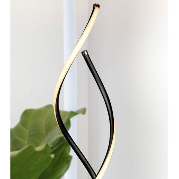 Embrace Black Two-Light Integrated LED Floor Lamp, image 5