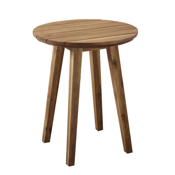 Brown Outdoor Round Side Table, image 2