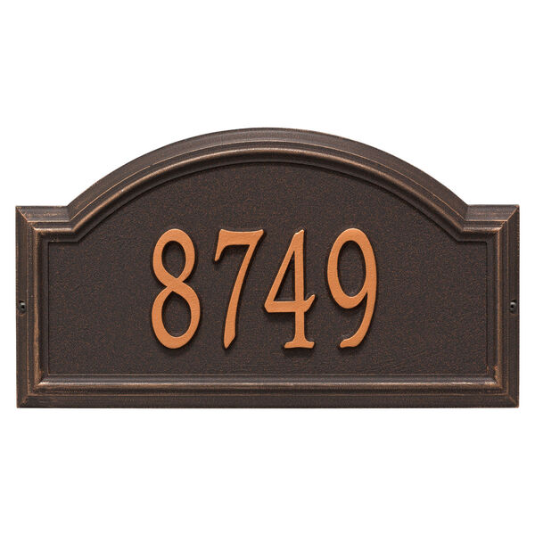 Personalized Providence Arch Wall Address Plaque in Oil Rubbed Bronze, image 1