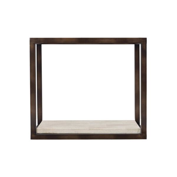 Kinsley White and Bronze End Table, image 4
