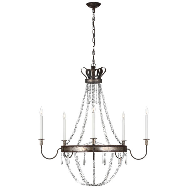 Alessa X-Large Chandelier in Chelsea Silver by Chapman  and  Myers, image 1