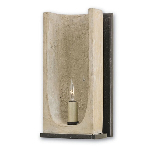 Rowland Aged Steel One-Light Sconce, image 1