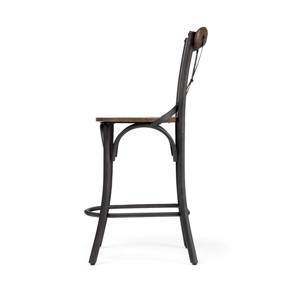 Etienne Brown and Black Counter Height STool - (Open Box), image 4