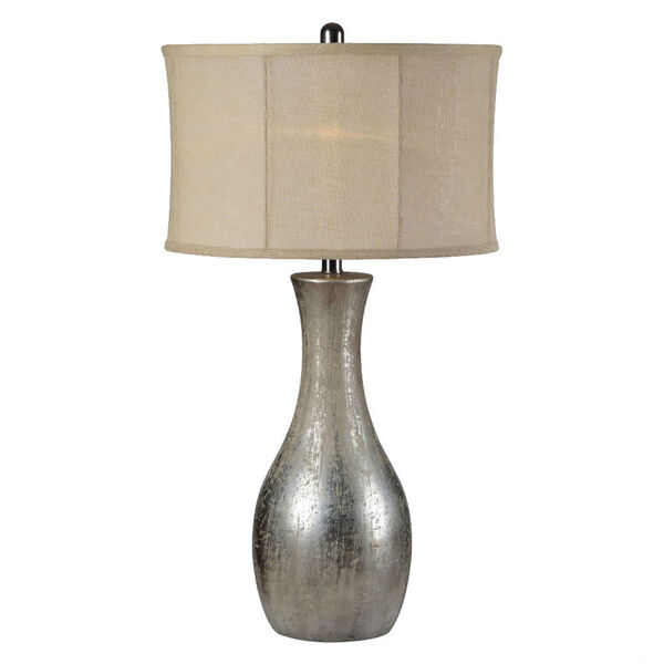 Hazel Antique Silverleaf One-Light Table Lamp, image 1