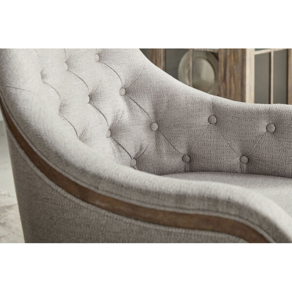 Architrave Brown Upholstered Arm Chair, image 3