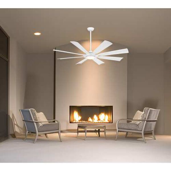 Future Flat White 65-Inch Outdoor Ceiling Fan, image 2
