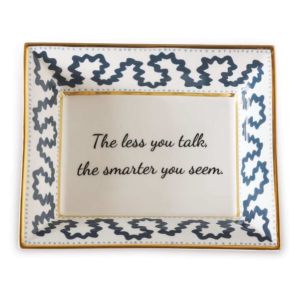 Blue Talk Plate, Set of Two, image 1