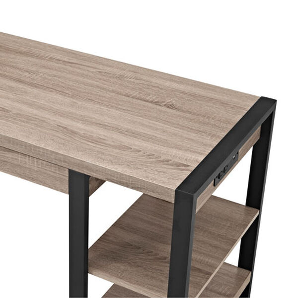 Urban Blend Grey 60-Inch Storage Desk, image 5