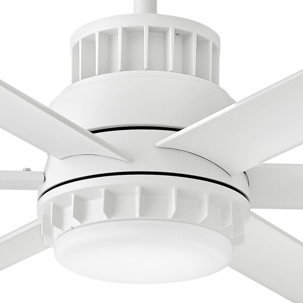 Draftsman Matte White 72-Inch LED Ceiling Fan, image 6