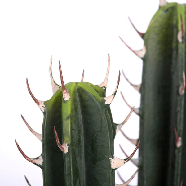 Green 28-Inch Cactus in Concrete Pot, image 2