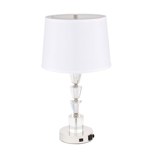 Jean Polished Nickel 14-Inch One-Light Table Lamp, image 5