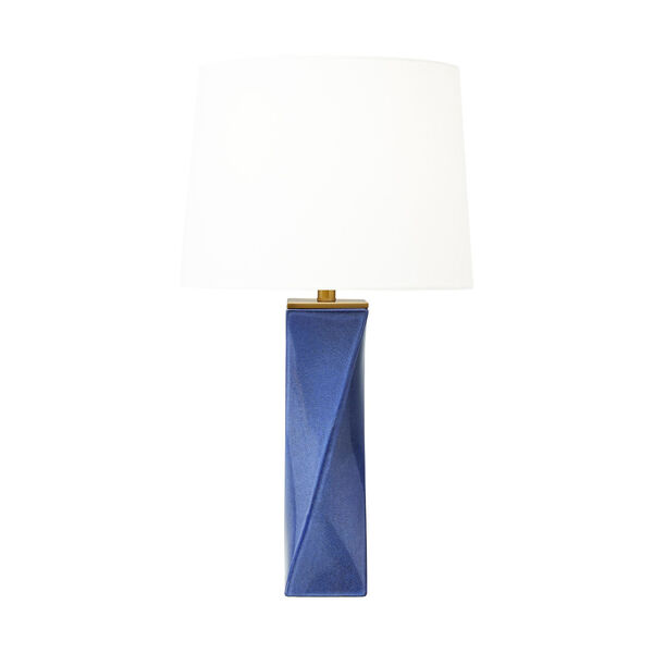 Lagos Frosted Blue One-Light Table Lamp, image 2
