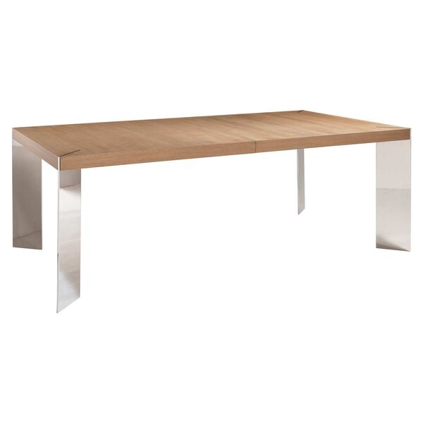 Modulum Natural and Stainless Steel Dining Table, image 6