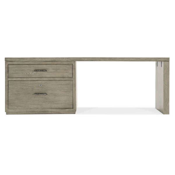 Linville Falls Smoked Gray 84-Inch Desk with Lateral File, image 5