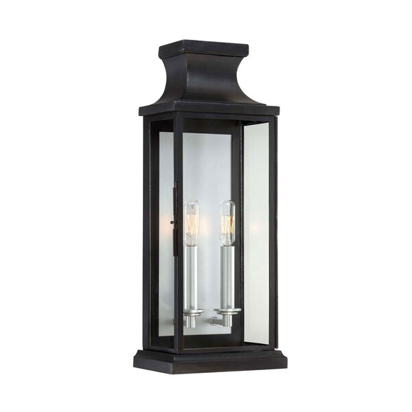 Whittier Black Two-Light Wall Sconce, image 1