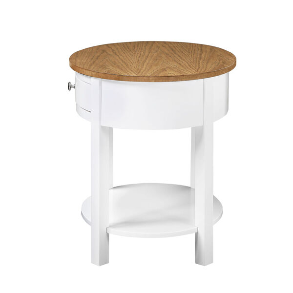 Classic Accents Driftwood White Cypress End Table, image 6