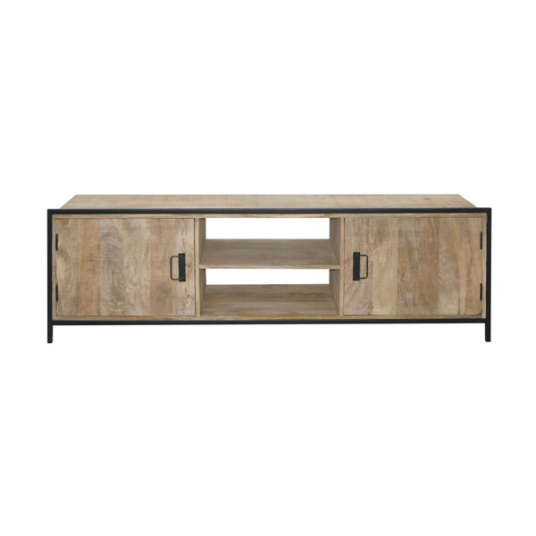 Outbound Natural and Black Accent Cabinet, image 1