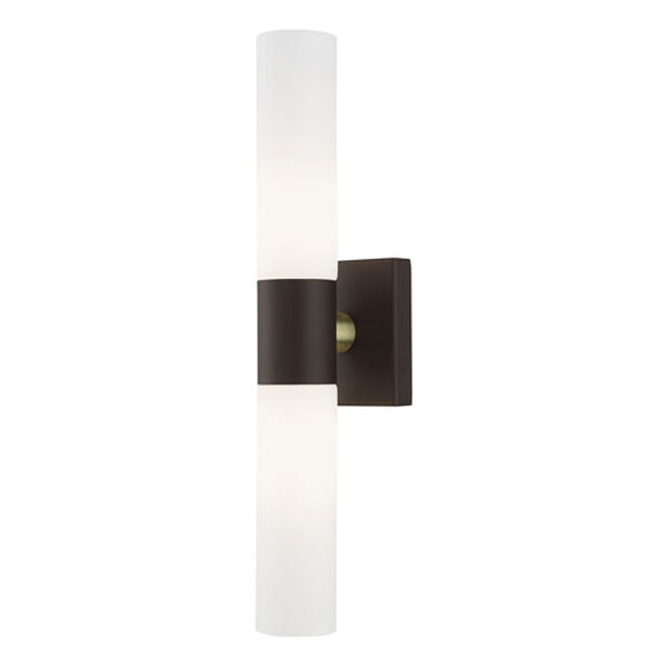 Aero Bronze and Antique Brass Two-Light ADA Wall Sconce, image 1