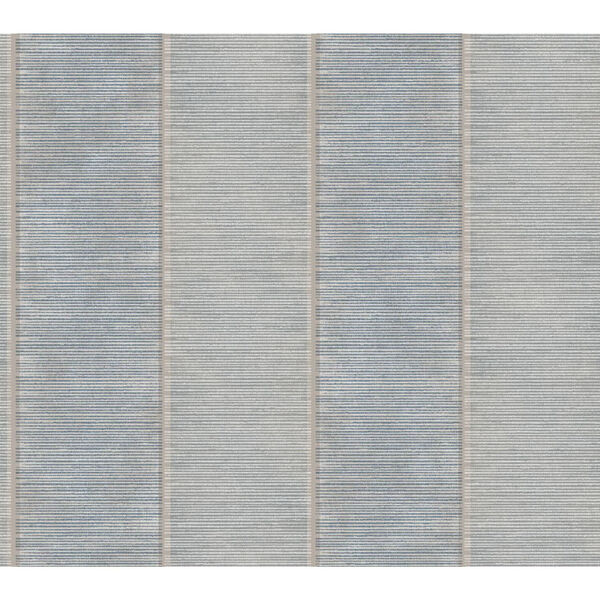 Stripes Resource Library Blue and Beige Southwest Stripe Wallpaper, image 1