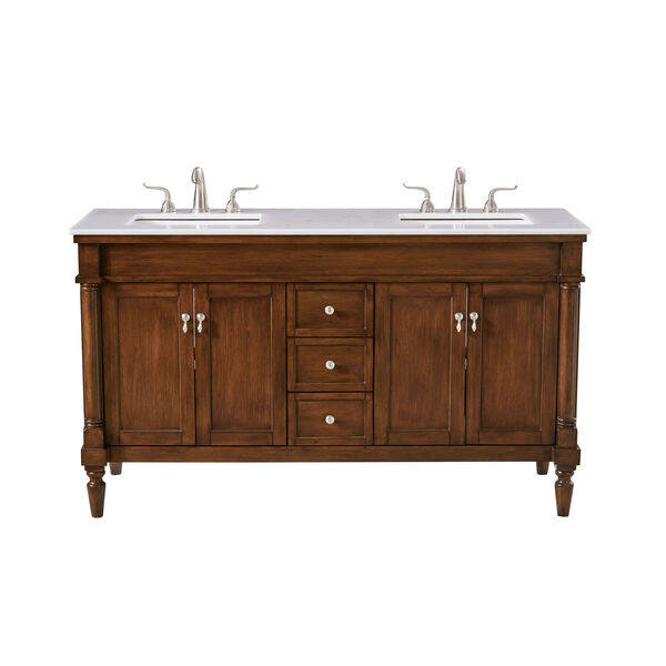 Lexington Walnut 60-Inch Vanity Sink Set, image 2