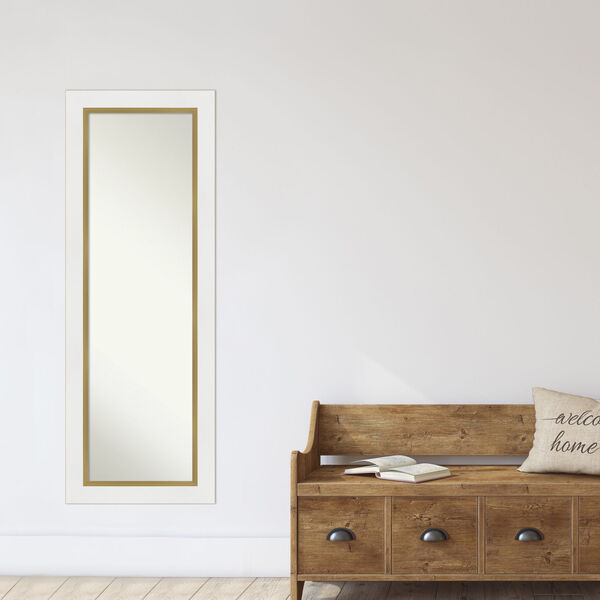 Eva White and Gold 19W X 53H-Inch Full Length Mirror, image 6