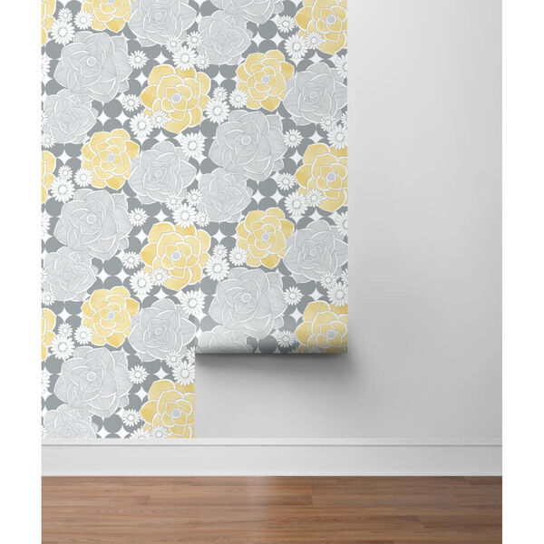 NextWall Retro Floral Peel and Stick Wallpaper, image 5