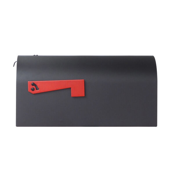 Curbside Black Titan Aluminum Mailbox with Baldwin Front Single Mounting Bracket, image 4