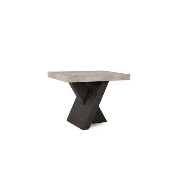 Harper Gray and Black End Table, image 2